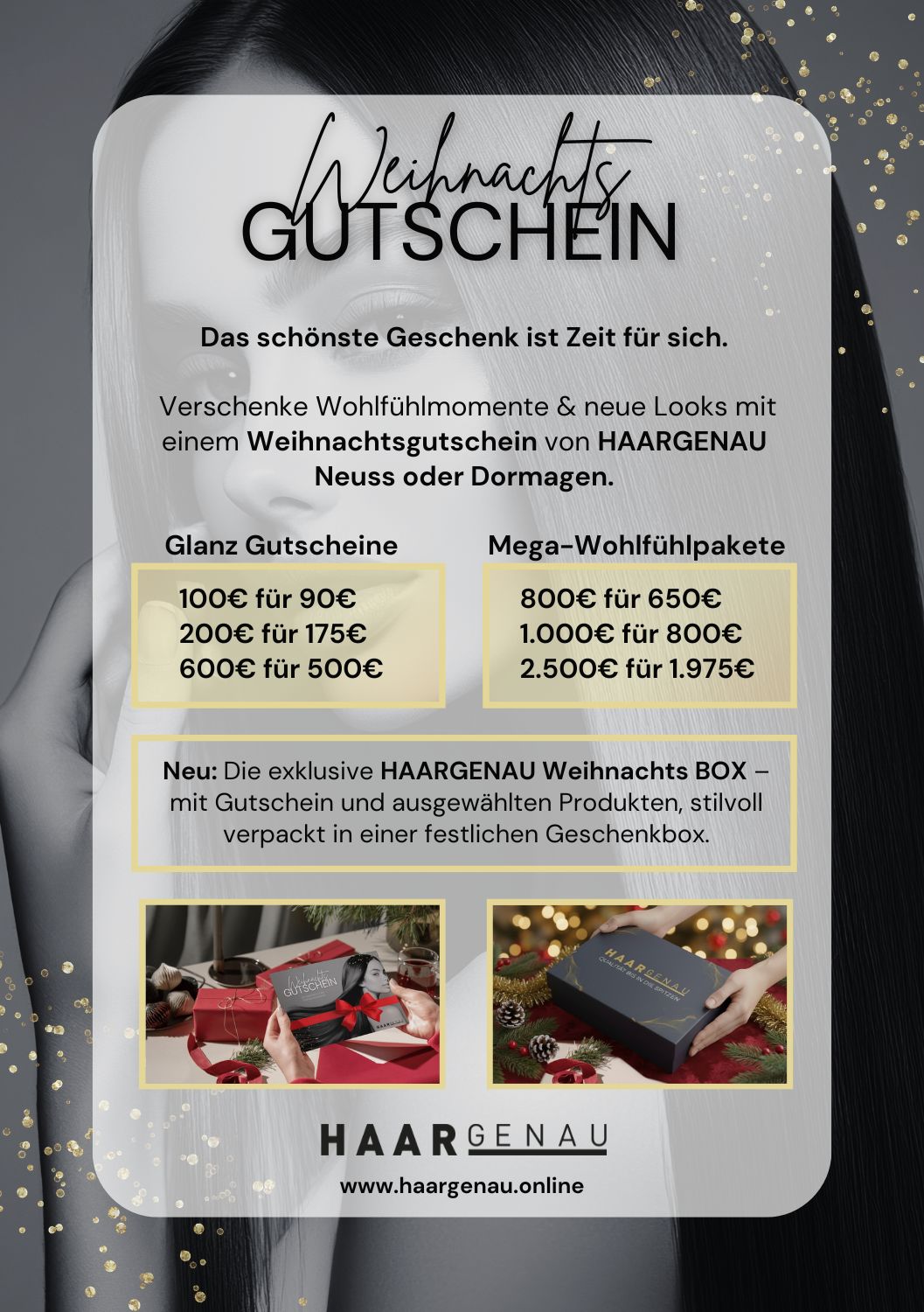 Salon-Gutscheine einfach online kaufen Weihnachtsgutschein